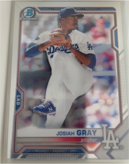 2021 Bowman Chrome Prospects #BCP-150 Josiah Gray — front