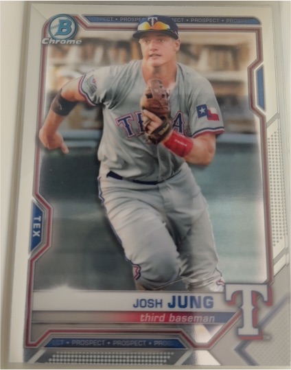 2021 Bowman Chrome #BCP-38 Josh Jung — front