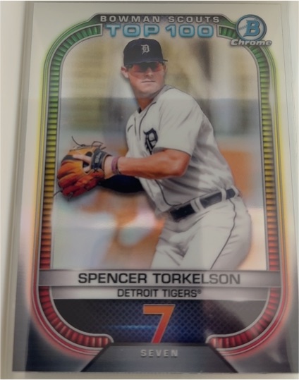 2021 Bowman Chrome #BTP-7 Spencer Torkelson — front