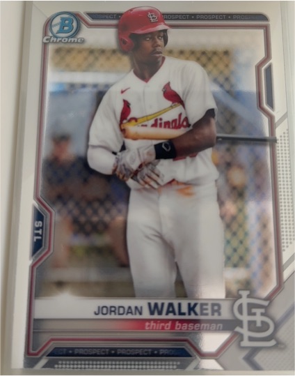 2021 Bowman Chrome #BCP-146 Jordan Walker — front