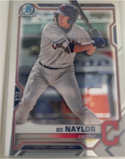 2021 Bowman Chrome #BCP-124 Bo Naylor — front