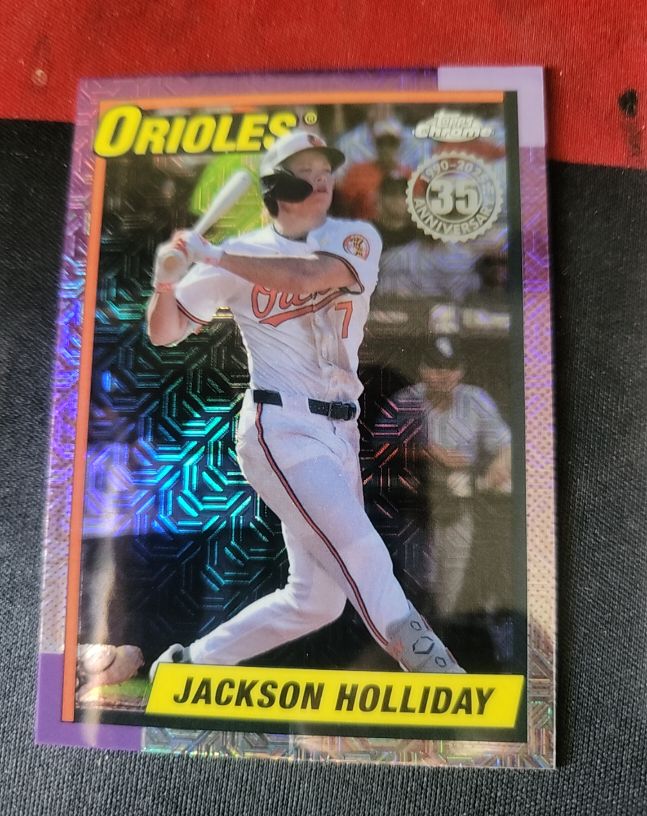 2025 Topps Series 2 Silver Pack 1990 Chrome Mojo #T90C-110 Jackson Holliday — front