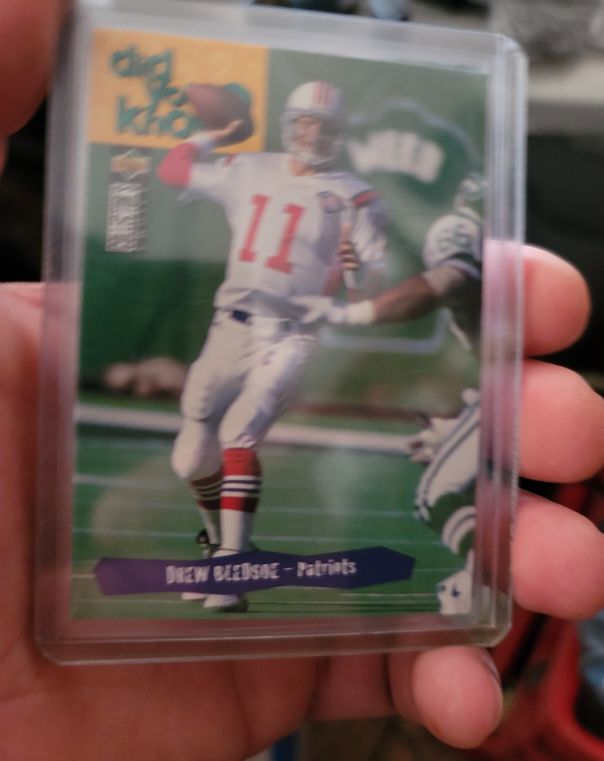 1995 Collector's Choice Football Player's Club #38 Drew Bledsoe — front