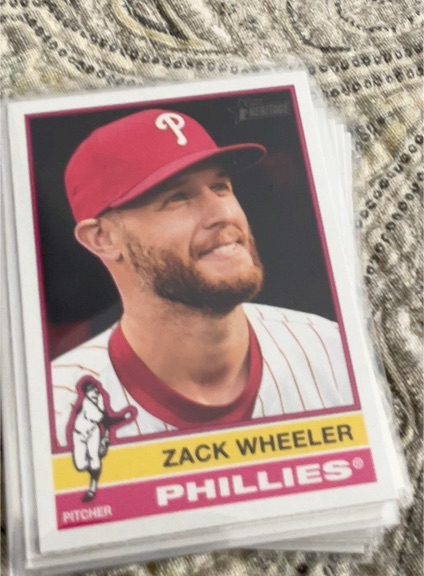 2025 Topps Heritage #65 Zack Wheeler — front