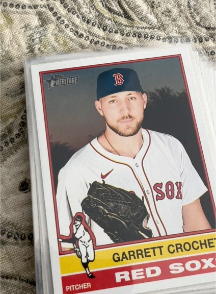 2025 Topps Heritage #267 Garrett Crochet Boston Red Sox — front