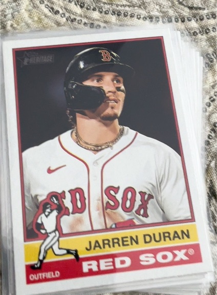 2025 Topps Heritage #220 Jarren Duran — front