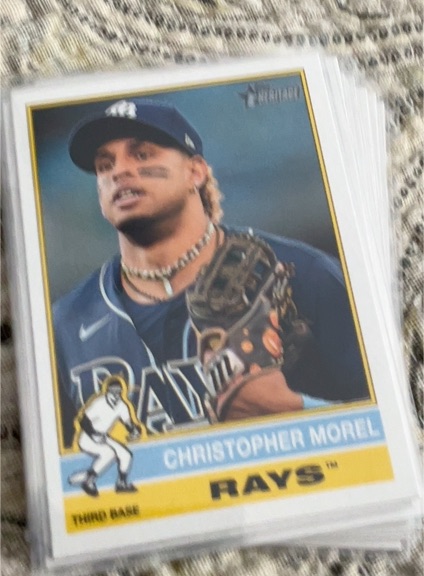 2025 Topps Heritage #299 Christopher Morel — front