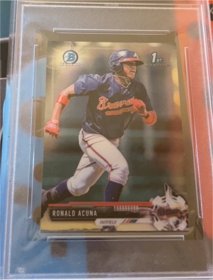 2017 Bowman Chrome Prospects #BCP127 Ronald Acuna Jr. — front