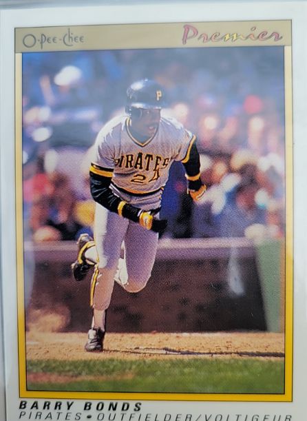 1991 O-Pee-Chee Premier #12 Barry Bonds — front