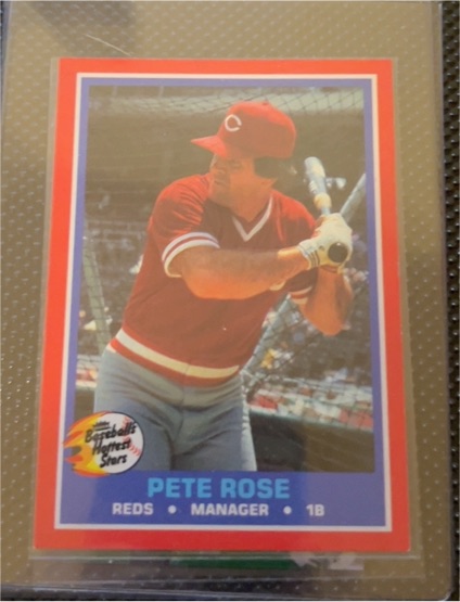 1987 Fleer Baseball's Hottest Stars #32 Pete Rose — front