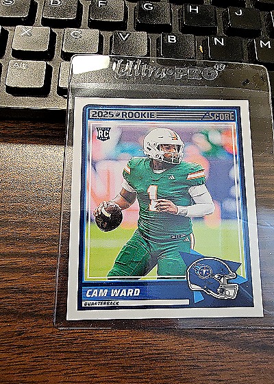 2025 Panini Score #13 Cam Ward Rookie — front