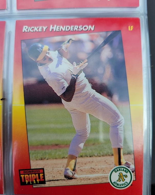 1992 Donruss Triple Play #63 Rickey Henderson — front