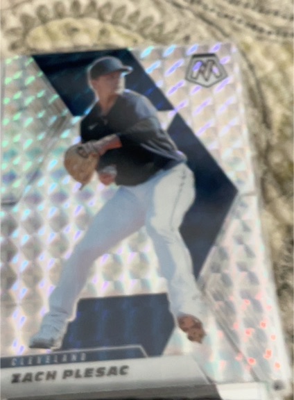 2021 Panini Mosaic #105 Zach Plesac — front