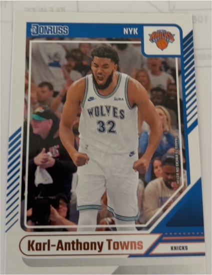 2024-25 Donruss #8 Karl-Anthony Towns — front