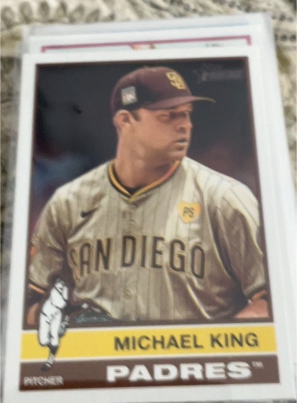 2025 Topps Heritage #105 Michael King — front