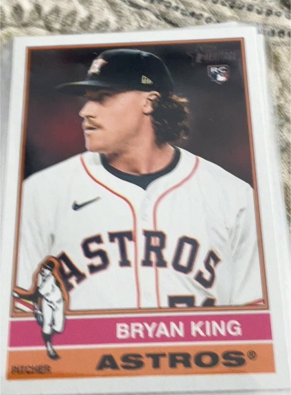 2025 Topps Heritage #208 Bryan King — front