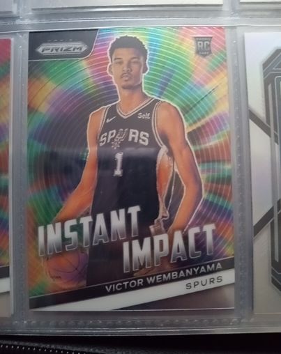 2023-24 Panini Prizm Instant Impact #3 Victor Wembanyama — front