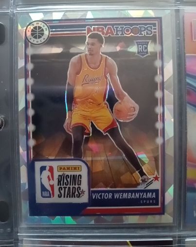 2023-24 Panini NBA Hoops Premium Stock Rising Stars #282 Victor Wembanyama — front