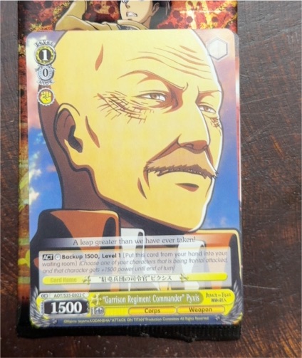 Weiss Schwarz "Garrison Regiment Commander" Pyxis AOT/S35-E022 C — front