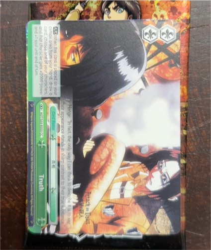 Weiss Schwarz 2021 AOT/S35-E055 Truth Attack on Titan — front