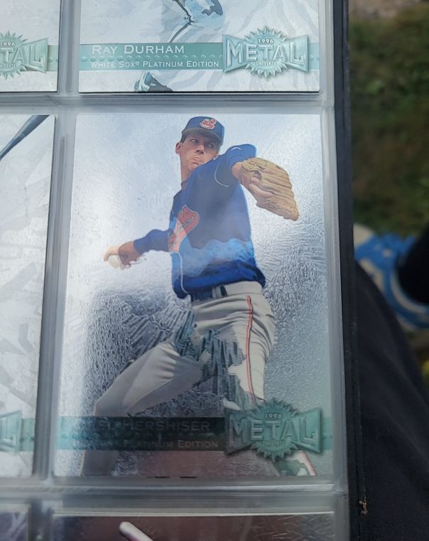1996 Fleer Metal Universe Platinum Edition #45 Orel Hershiser — front