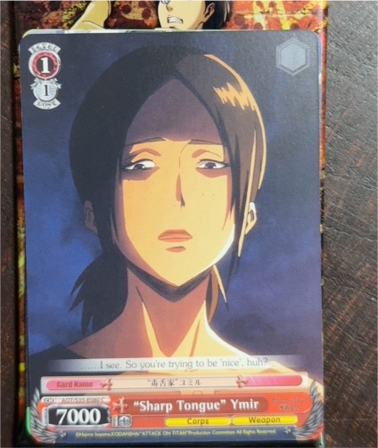 "Sharp Tongue" Ymir - Weiss Schwarz Attack on Titan S35-E080 — front