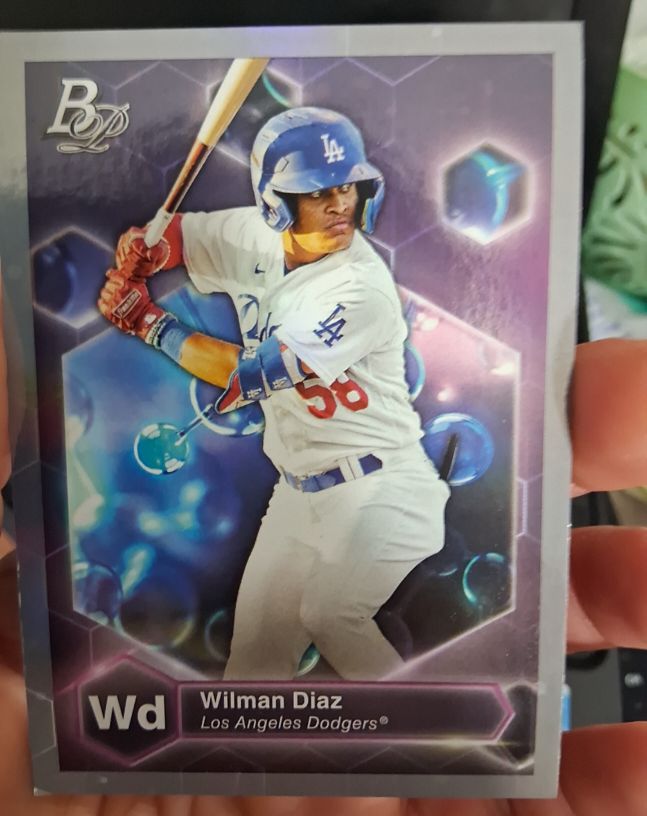 2022 Bowman Platinum Precious Elements #PE-1 Wilman Diaz — front