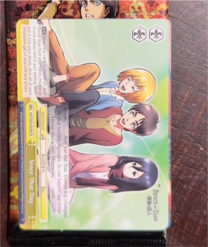 Weiss Schwarz Since That Day E028 Attack on Titan — front