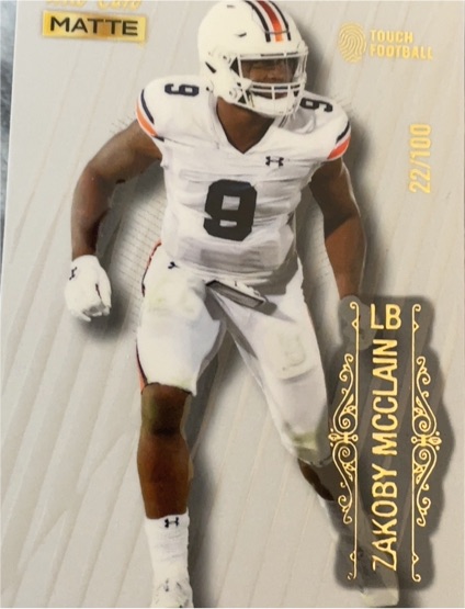 2022 Wild Card Matte #MB-130 Zakoby McClain — front