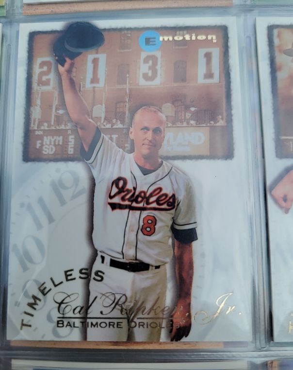 1995 Fleer Emotion Timeless #14 Cal Ripken Jr. — front