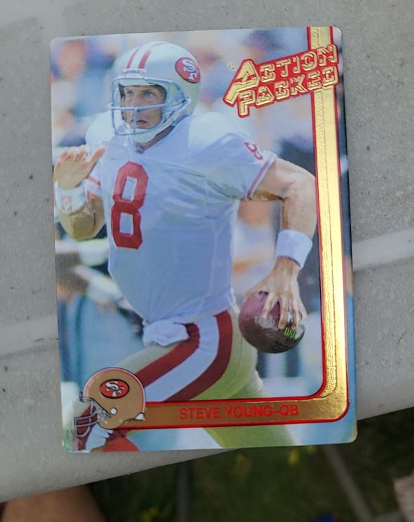1991 Action Packed #80 Steve Young — front