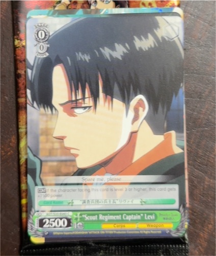 Weiss Schwarz Spy x Family #SPY/S106-E031 Scout Regiment Captain Levi — front