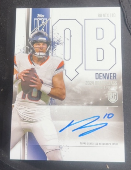 2024 Topps Signature Class #10 Bo Nix — front