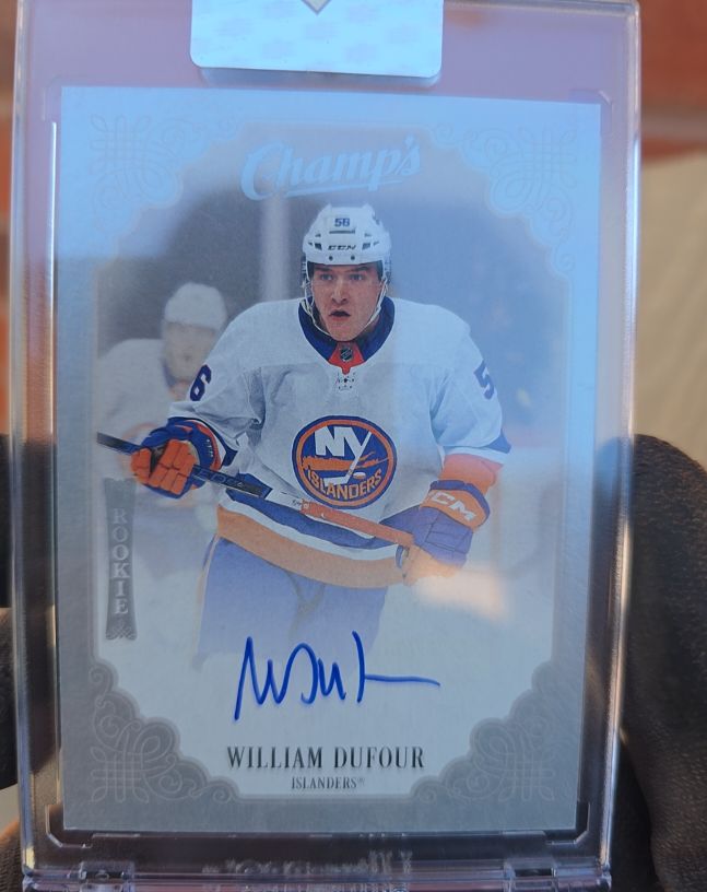 2023-24 Upper Deck Clear Cut Champs Autographs #CWD William Dufour RC AUTO — front