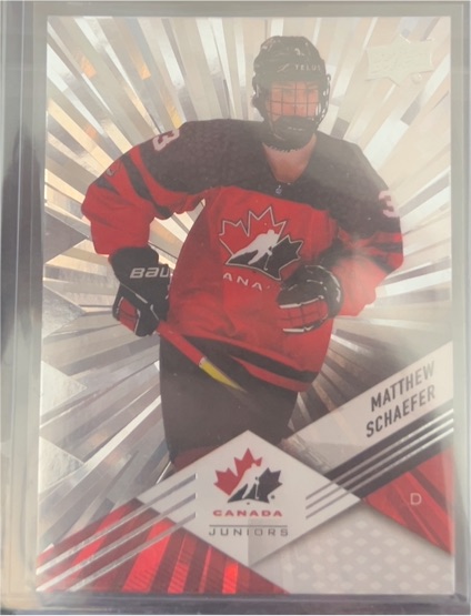 2024 Upper Deck Team Canada Juniors #25 Matthew Schaefer — front