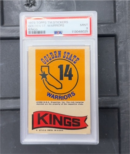 1973 Topps #NNO Golden State Warriors / Kings Team Stickers — front