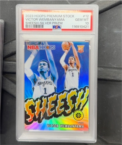 2023 Panini NBA Hoops Premium Stock #12 Victor Wembanyama — front