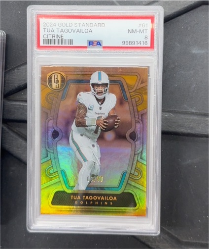 2024 Panini Gold Standard #61 Tua Tagovailoa Citrine — front