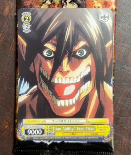 Weiss Schwarz "Titan Ability" Eren Titan AOT/S35-E025 — front