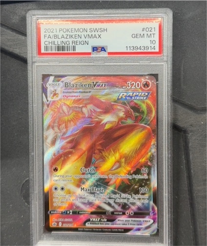 2021 Pokémon SWSH #021 Blaziken VMAX — front