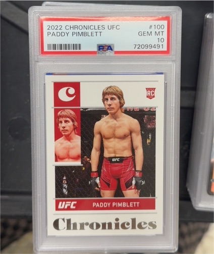 2022 Panini Chronicles UFC #100 Paddy Pimblett — front