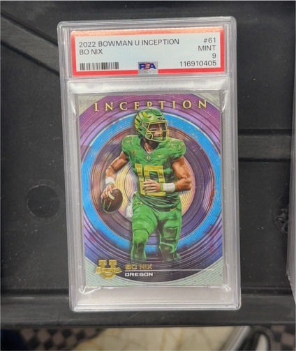 2022 Bowman U Inception #61 Bo Nix — front