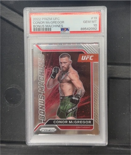 2022 Panini Prizm UFC #19 Conor McGregor Bonus Machines — front