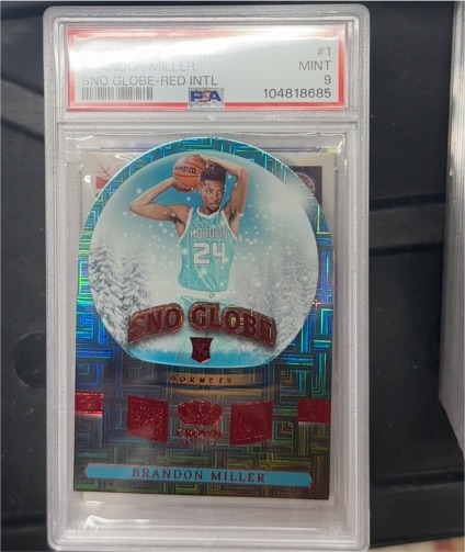 2023 Panini Crown Royale Sno Globe Die-Cut #1 Brandon Miller — front