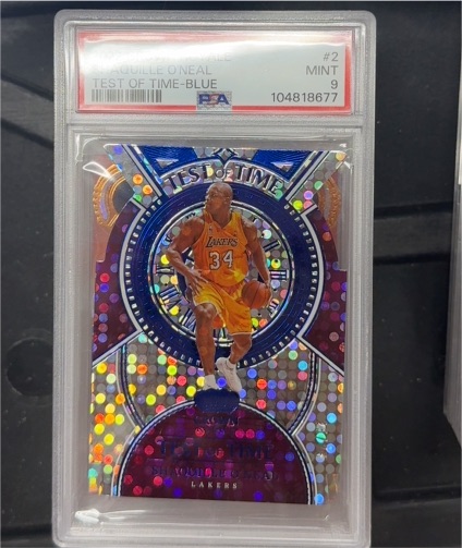 2022 Panini Crown Royale #2 Shaquille O'Neal Test of Time Blue — front