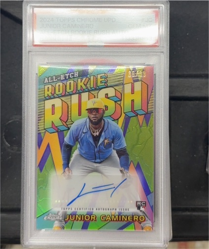 2024 Topps Chrome Update All-Etch Rookie Rush #CAERU-15 Junior Caminero — front