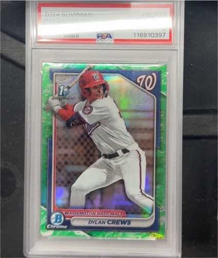 2024 Bowman Chrome Prospects #BCP-23 Dylan Crews — front