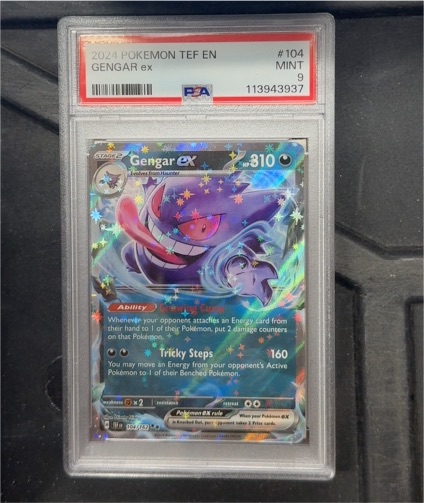 2024 Pokemon TEF EN #104 Gengar ex — front