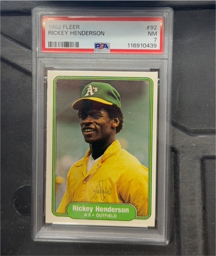 1982 Fleer #92 Rickey Henderson — front