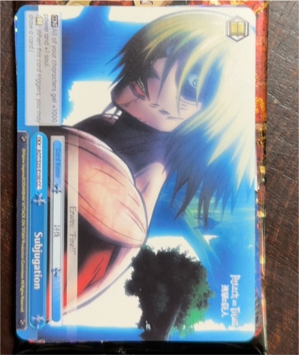 Weiss Schwarz Attack on Titan S35-E100 Subjugation — front